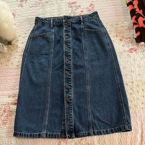 Old Navy Button-down Denim Skirt